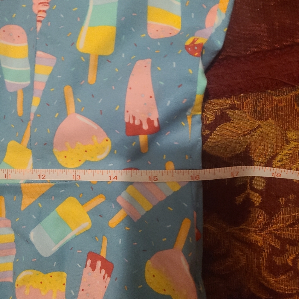 Unique Vintage Ice Cream Print Dress Large - Picture 5 of 5